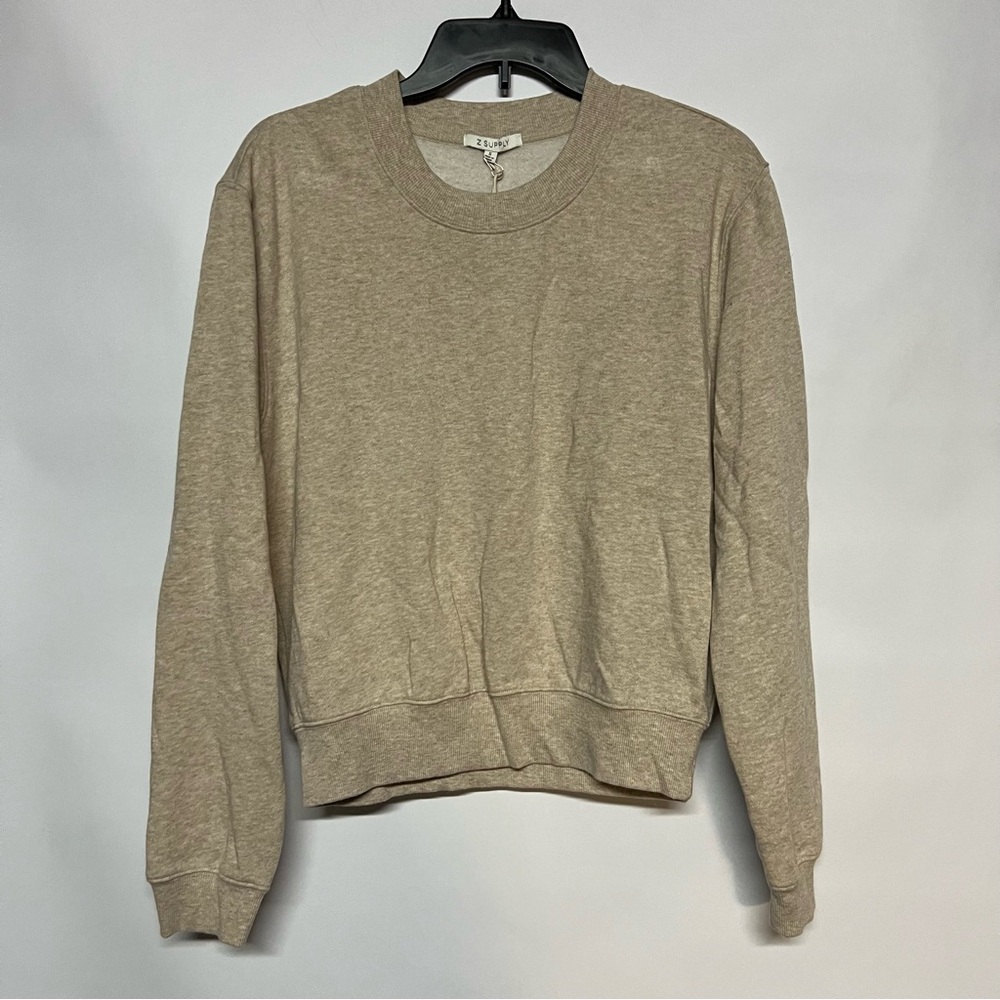 Z Supply Taupe Crewneck Top